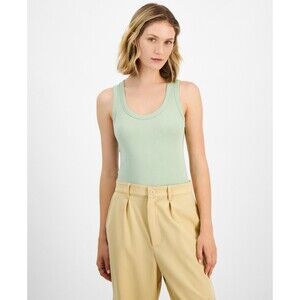 Ultra Flirt Juniors' Scoop-Neck Bodysuit - Fresh Sage, XL
